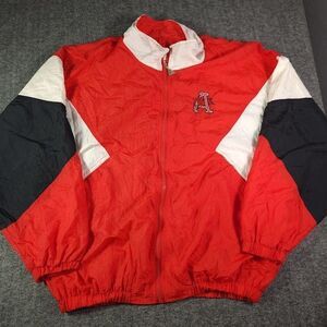 Vintage Arkansas Razorbacks NG Sports Full Zip Windbreaker Jacket Men's XL Rare